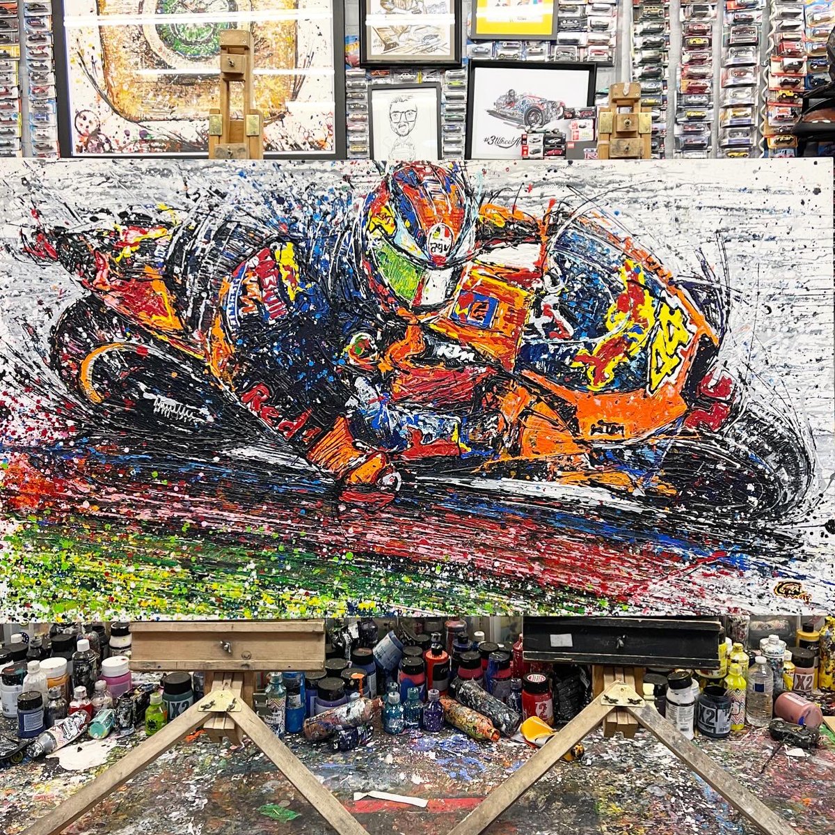 Popbangcolour's tweet image. So which #Paintwithcars original artwork would you like to see on display @NECRestoShow next week? 

#TheItalianJob , @DesignsCallum Vanquish, KTM @MotoGP or Kawasaki Ninja? 

Which one is your favourite? 👀🚗🖼️🎨

#Popbangcolour