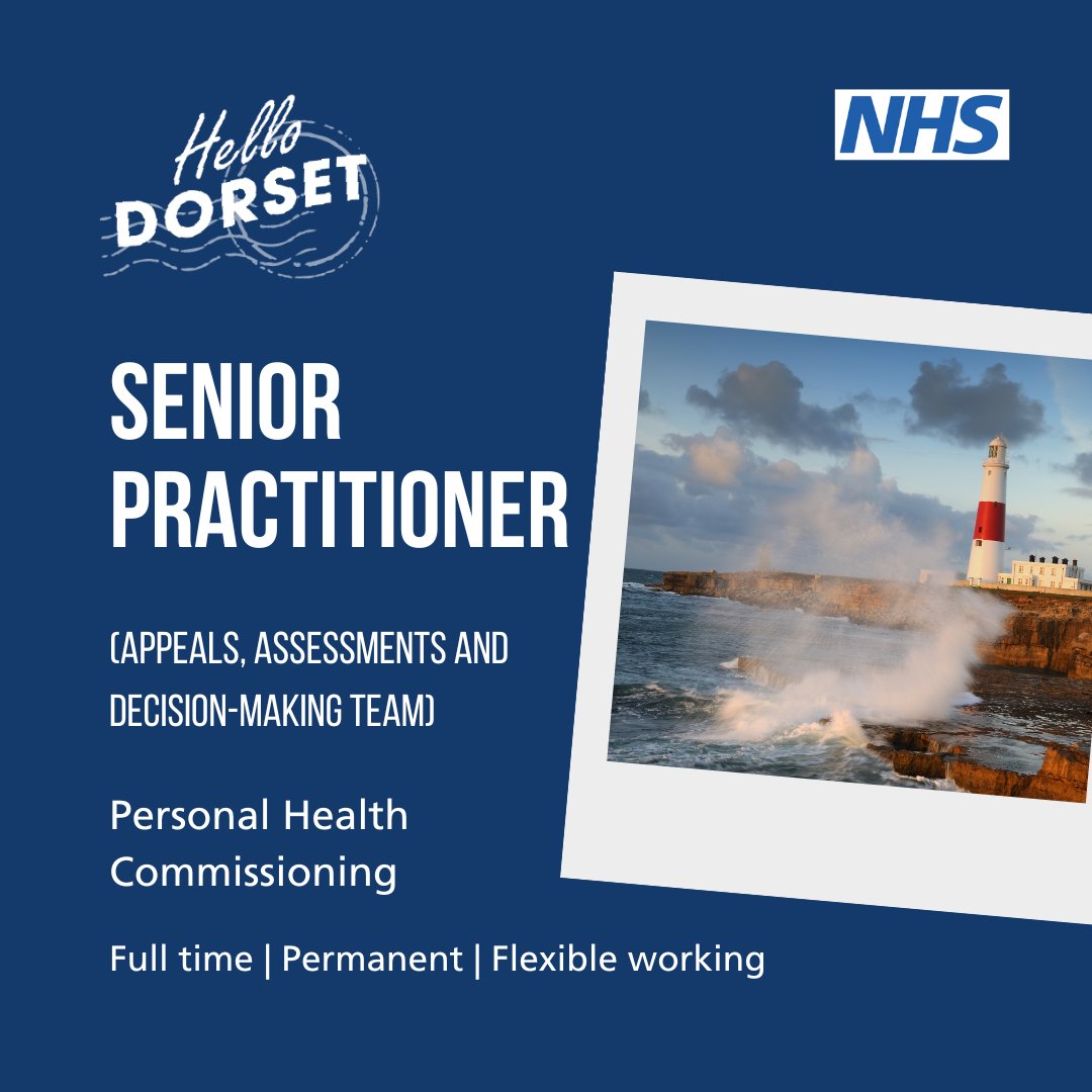 There is an exciting opportunity at @nhsdorset for a experienced registered nurse motivated by high standards of clinical skill and expertise in assessment work to join them as a Senior Practitioner. Learn more and apply 👇 bit.ly/DorsetPHC #Dorset #SeniorPractitioner