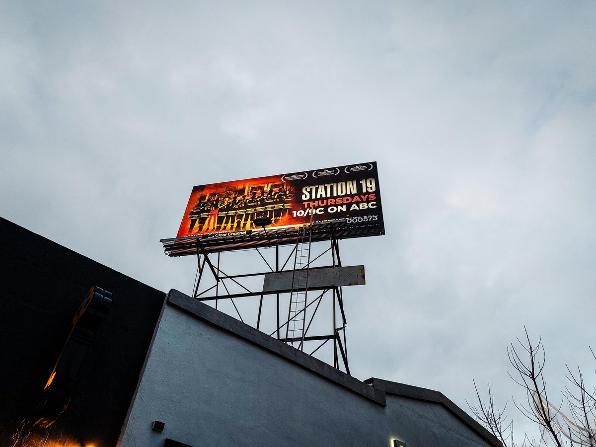 station19save's tweet photo. Can you feel the #SaveStation19 heat?

A first look at the panel in LA! 🔥

Station 19 has inspired people from all over the world. It has changed people’s lives and continues to uplift and highlight our communities and experiences. 

This billboard is a statement of the fans’ determination to save #Station19. From the fans for the fans and for everyone that makes the show happen. 

Season 7 premieres this Thursday at 10/9c on ABC (stream on Hulu) — LET’S GO, NINETEEN!

Ps: The panel is on Highland Ave. If you wanna go check it out: 
📍Highland & Lexington.