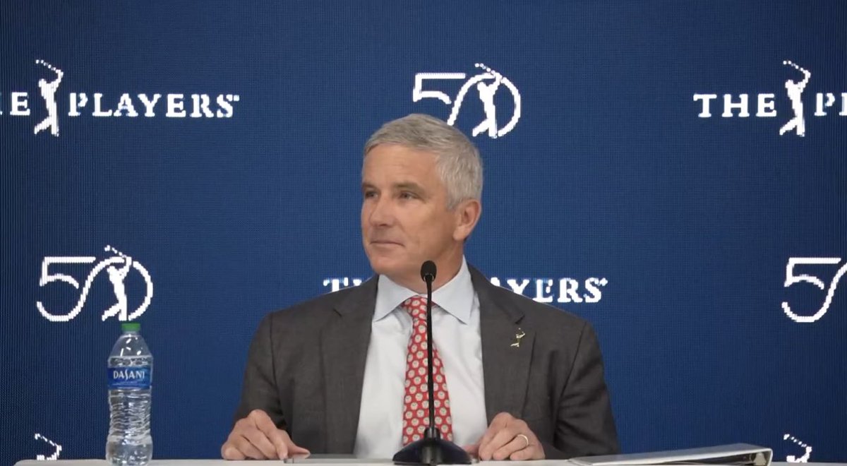 NUCLRGOLF's tweet photo. 🚨⛳️🗣️ PGA TOUR Commissioner Jay Monahan says he recently met with the governor of the PIF Yasir Al-Rumayyan and notes that talks are intensifying: "We have a shared vision to quiet the noise and unlock golf's worldwide potential."

"It's going to take time." https://t.co/dakQRyywr5