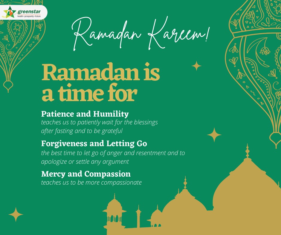 Greenstar wishes everyone a blessed Ramadan! May this holy month bring peace, blessings, and spiritual growth to all.

#RamadanMubarak #Blessings #GreenstarSocialMarketing #FamilyPlanning #GSM #Community