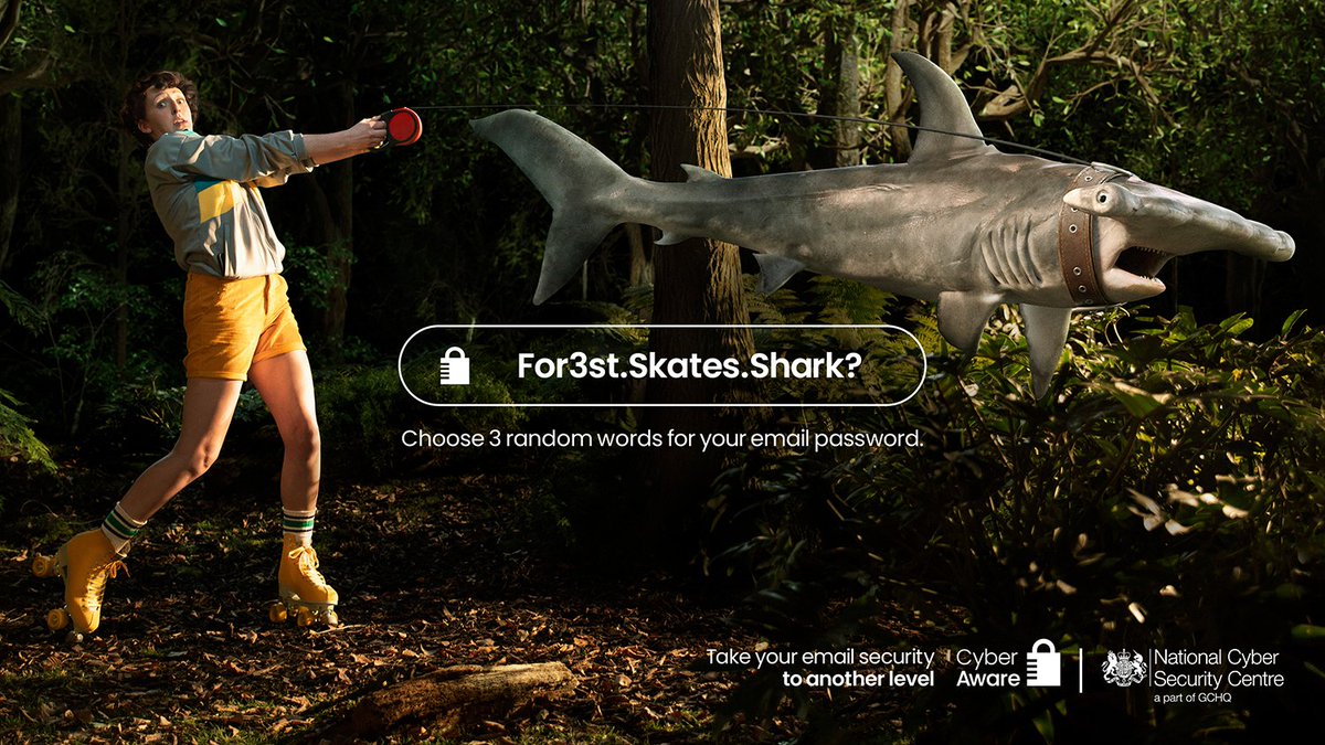 A secure password is key! 🔑 Pick three words completely at random and you've got yourself a new password that will be difficult for hackers to break! Discover more tips from @NCSC and get #CyberAware ➡️ ncsc.gov.uk/cyberaware