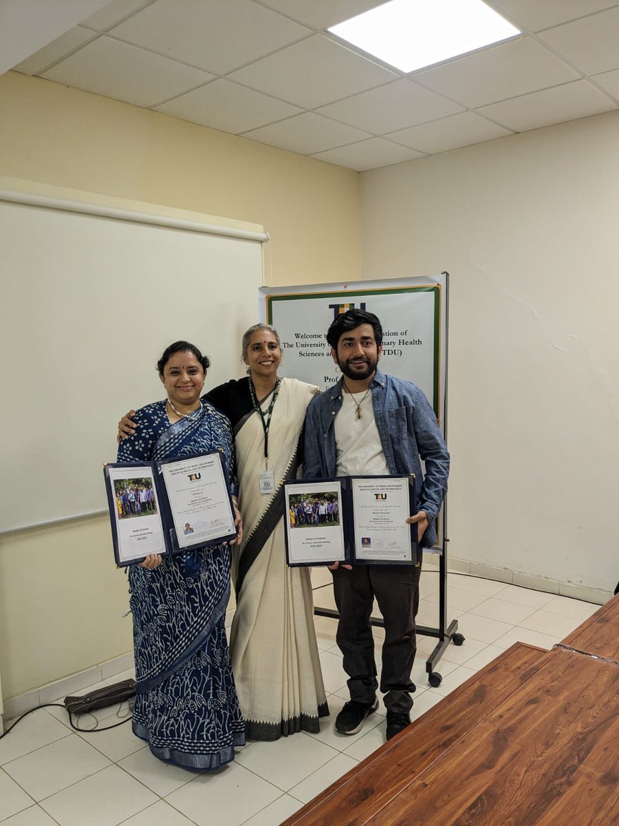 Megha (@meghaphd) on Twitter photo Proud mentor to MSc thesis from 1st batch of MSc life sciences (AB)
Srividya, who worked on traditional claims of rice varieties, using flies to test them
<a href="/VIKRANT131098/">Vikrant Chandel</a>, who doggedly went after Mucuna pruriens / Kapikatchu in PD fly model. Proud mentor to MSc thesis from 1st batch of MSc life sciences (AB)
Srividya, who worked on traditional claims of rice varieties, using flies to test them
<a href="/VIKRANT131098/">Vikrant Chandel</a>, who doggedly went after Mucuna pruriens / Kapikatchu in PD fly model.
