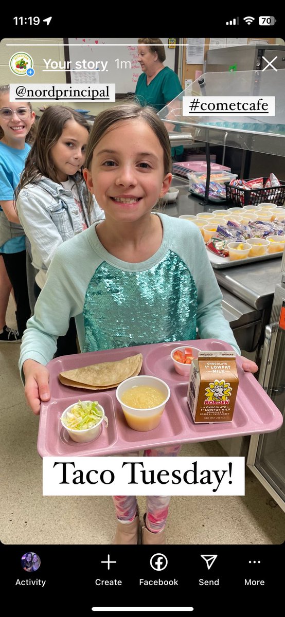 SNS_Amherst's tweet photo. @Nord_MrDoehr @NordPrincipal #CometCafe #TacoTuesday https://t.co/Md7fY09qWn