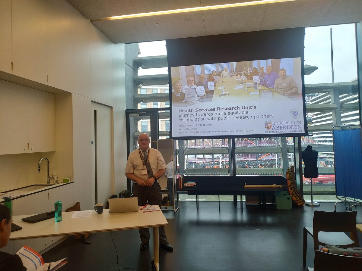 At the CSO/NRS conference, discussing the struggles with rewarding PPI partners fairly. With <a href="/peterflock13/">Peter Flockhart</a>, we shared our journey towards an equitable partnership with HSRU's Public Involvement group, via strategies co-developed and implemented with the group. @hsru_aberdeen