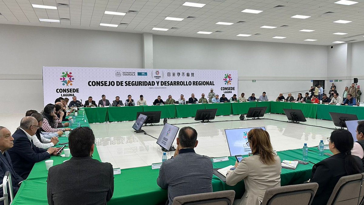 En #Torreón en el Consejo de Seguridad y Desarrollo Regional. #Coahuila
