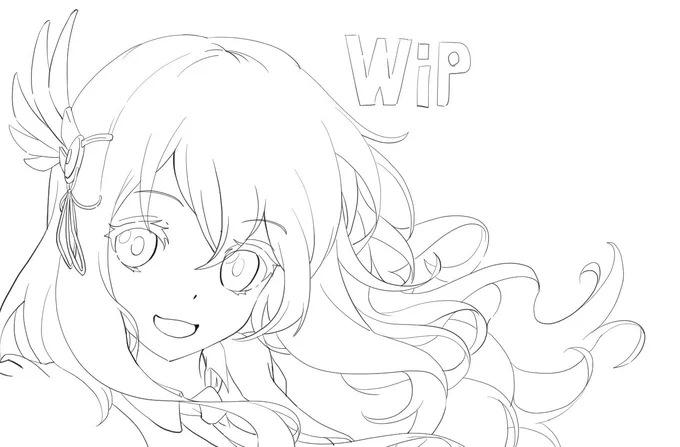 WIP
最近は線画が楽しくなってきました 