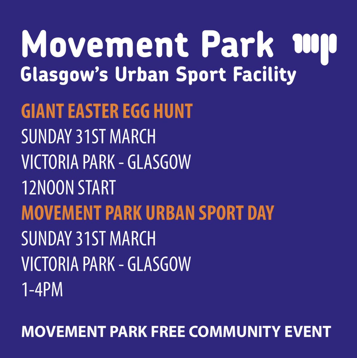 KirstyMP813's tweet photo. ❗️FREE COMMUNITY EVENT ❗️
We will be at Victoria Park on the 31st of March for a day full of fun and activities! Why not come along and get involved?
#MPCommunity @WhiteinchPri @stpaulwhiteinch @scotstoun @Kingsway__CC @activeschoolsMO https://t.co/6oU1yCXaL3