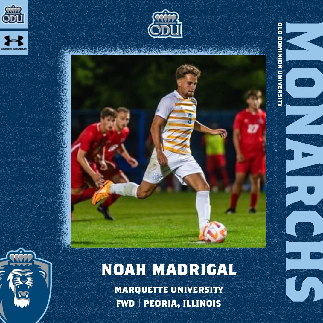 Signed! Welcome to the Monarch Soccer Family, Noah! 🦁 #ODUSports | #ReignOn