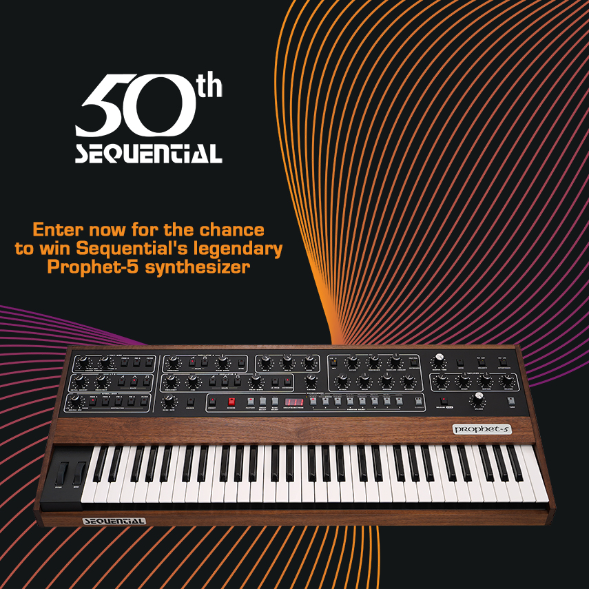 Enter to Win a Sequential Prophet-5 Rev4! 
Help us celebrate 50 Years of Sequential, a name synonymous with innovation, power, and the very sound of music history. 

Please visit sequential.com/win-a-prophet-… for details, terms and conditions. 

#Sequential50th #Sequential #Prophet5