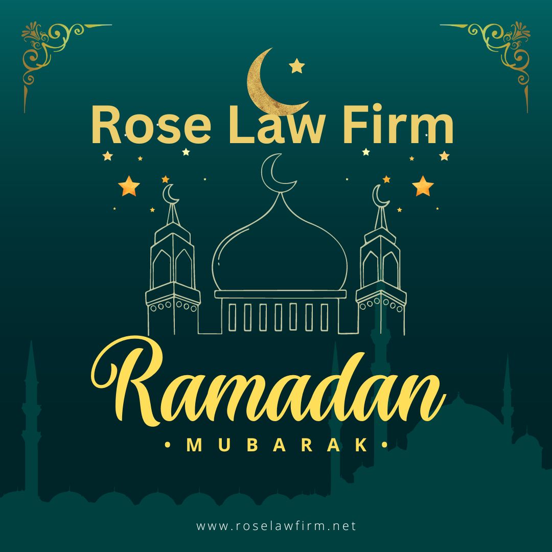 RoseLawLLC's tweet photo. 🌙✨ Welcome to the blessed month of Ramadan! Rose Law Firm extends our warmest wishes to all Muslims observing this holy month. May it be a time of peace, reflection, and community for you and your loved ones. #RamadanMubarak #Unity #Peace https://t.co/rWgez38xUf