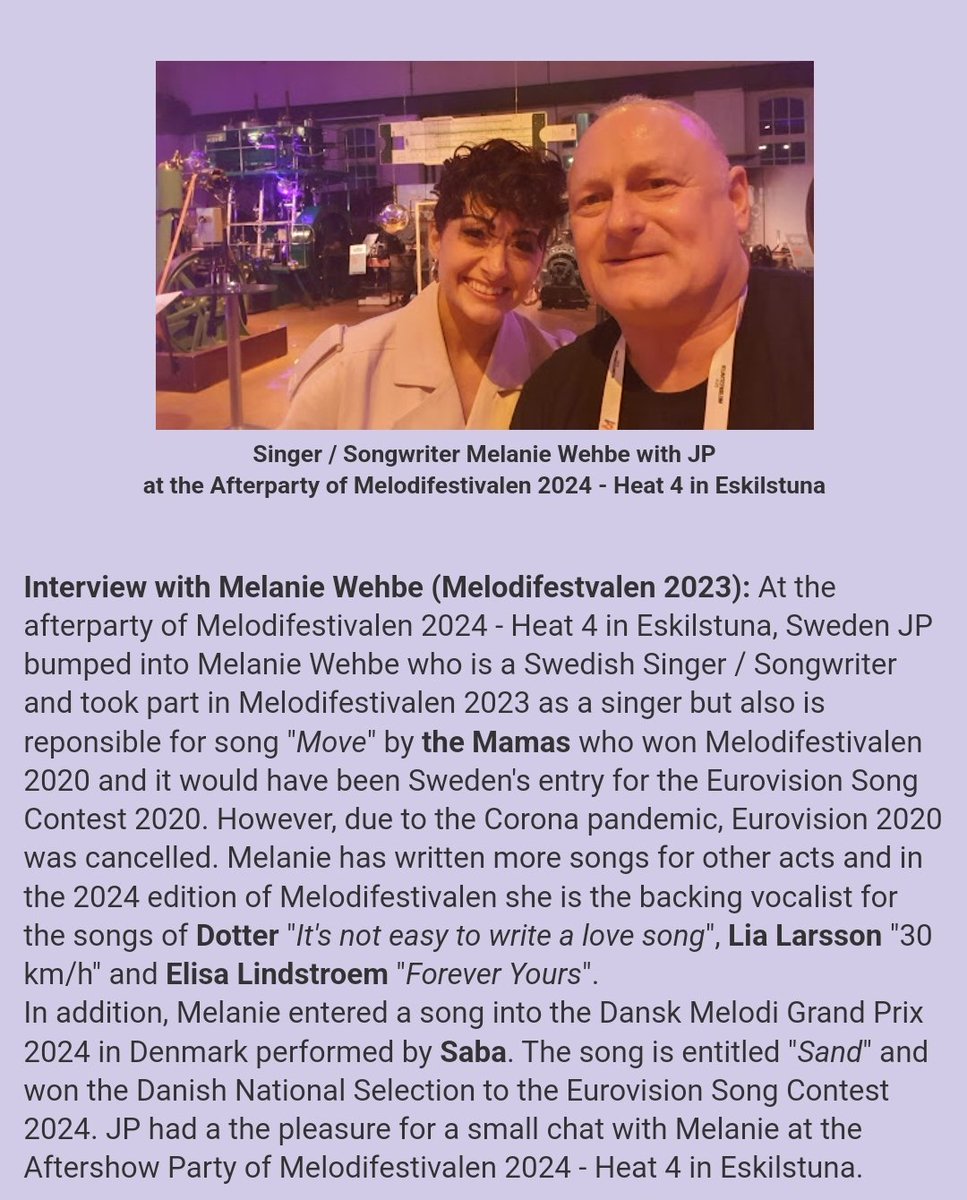 Thanks for the chat JP and see you in Malmö! 😍👏🏽 #melfest #Eurovision2024 radiointernational.blogspot.com/2024/02/week-0…