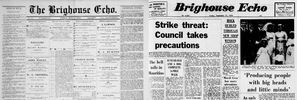 We've added new newspaper the Brighouse Echo to The Archive this week, whilst we have updated 57 of our existing titles from across the UK, Ireland and the Caribbean. Find out more here: bit.ly/3T3Xeuc #TuesdayTitles