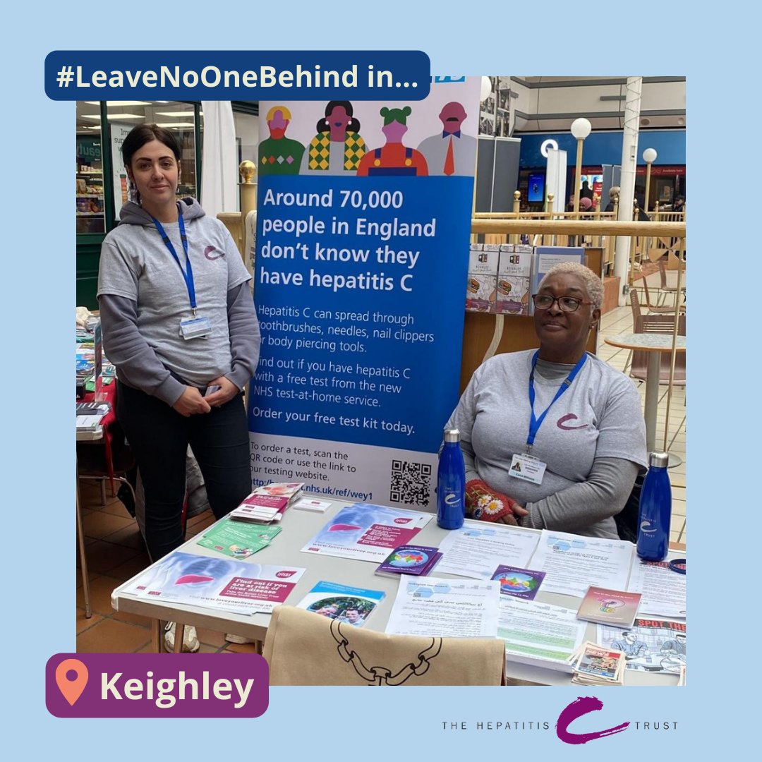 Raising awareness about Hepatitis C is crucial for elimination. Kay & Carroll set up a stand at Airedale Centre, Keighley, for International Women's Day, engaging with the community, spreading knowledge, & promoting testing. #MondayMotivation