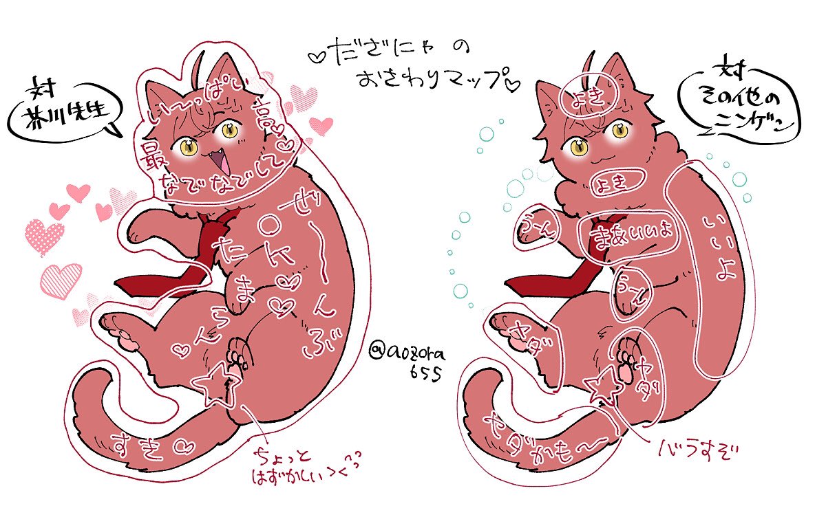 うちわが🐉先生宅の🍒にゃ
先生とそれ以外の人間とでおさわりマップの分布が変わる
でも基本的に愛想がいいのでツボを心得ていれば機嫌良く撫でさせてくれる