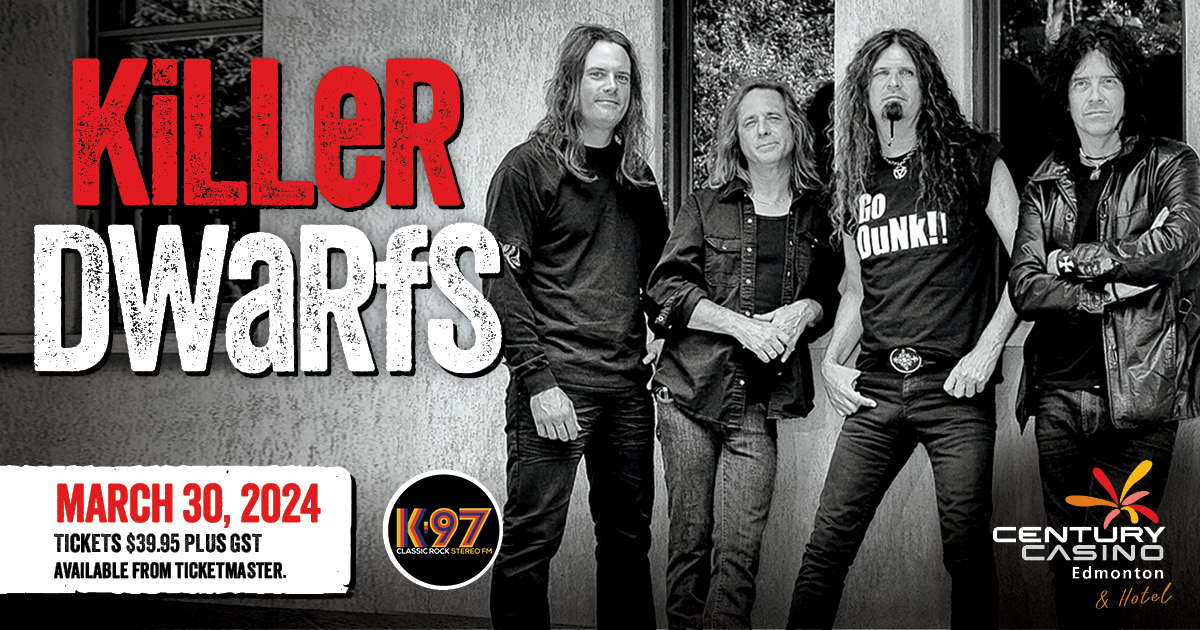CenturyCasEDM's tweet photo. Century Casino Edmonton is excited to welcome back to the Century Showroom Killer Dwarfs on March 30, 2024. Tickets on sale now at https://t.co/VqebDd8luU here: https://t.co/aWcIAmMizU
#CNTY #yegger #yeg #yeglive #yeglivemusic #edmontonlivemusic #yegmusic #yegfun @K97 https://t.co/9Cu8QOhMn0