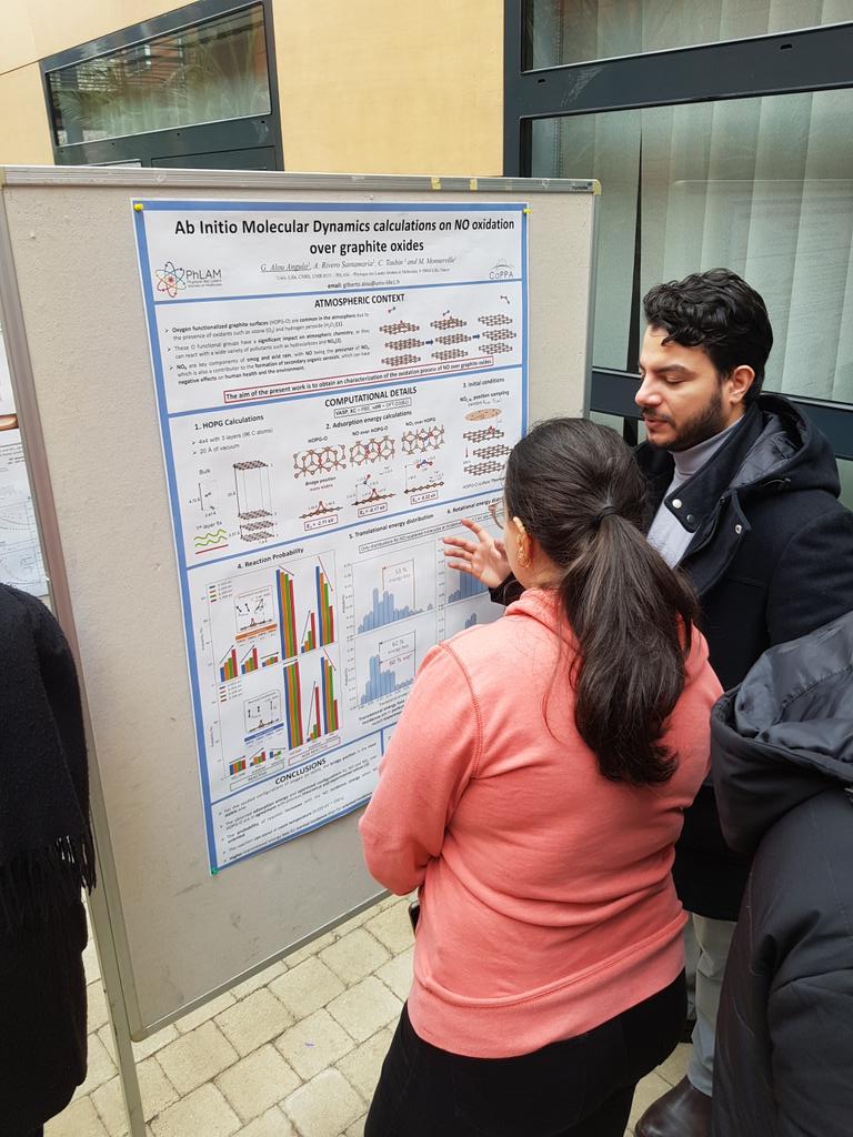 #JS9 @labexcappa 9/14 P8 : 'Ab Initio #MolecularDynamics calculations on NO #oxidation over #graphite oxides' by Gilberto ALOU (@Phlam_Labo) cc @ToubinC #compchem cc @ED_SMRE