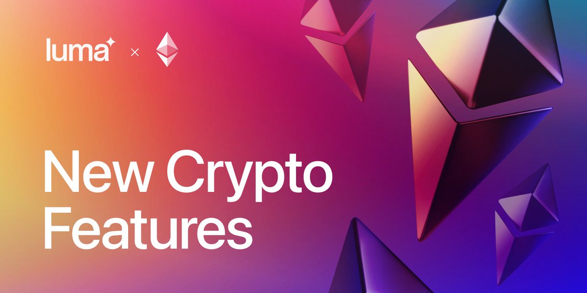 We released some new Ethereum features to @LumaHQ. - Connect Wallet on Safari iOS + WalletConnect (with help from @rainbowdotme ) - Improved NFT and ERC-20 token gating for events (with help from @SimpleHashInc) What do you want to see next?
