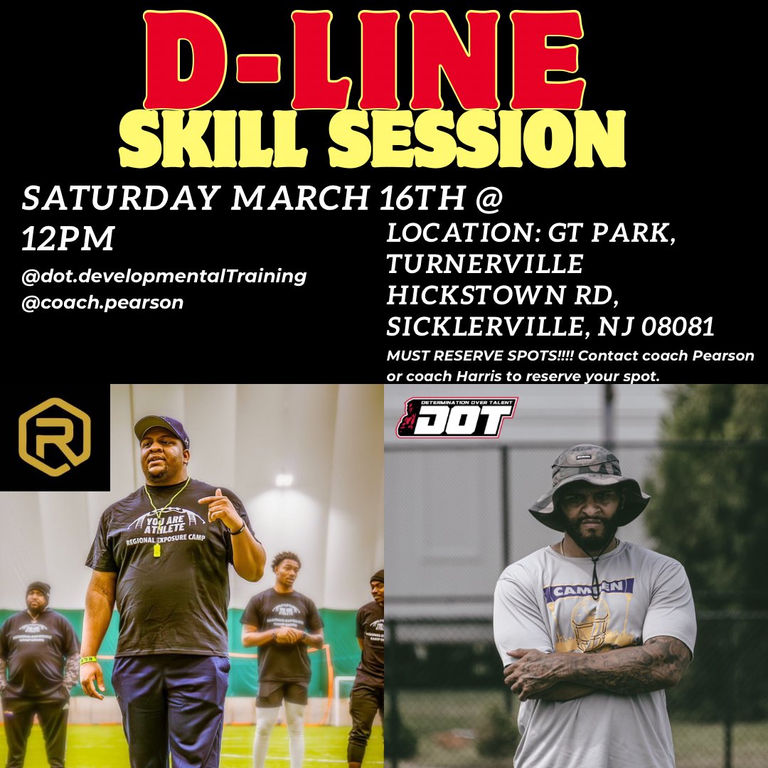 Tap in w/ myself or @CoachPearson3 to reserve a spot. 100% FREE. Great opportunity to come out and get better.