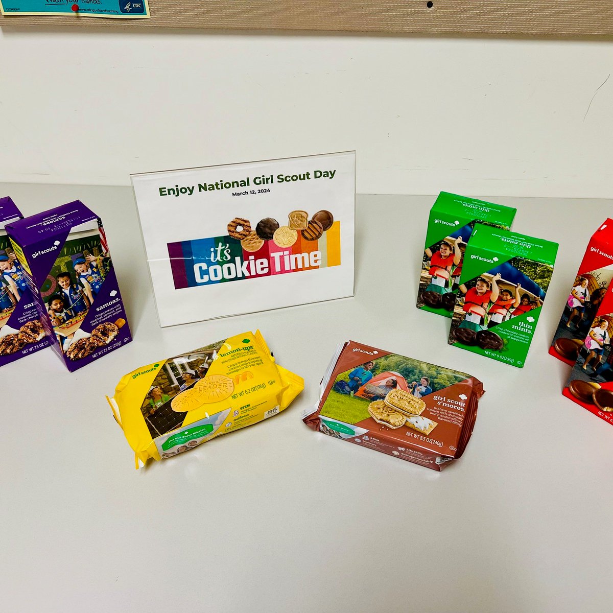 Celebrating National Girl Scout Day at Mid-West Moving & Storage & Chicago Office Movers... what's better to celebrate with than GIRL SCOUT COOKIES! WOOHOO #deliveringgoodwill #employeeengagement #movingcompany #professionalmovers