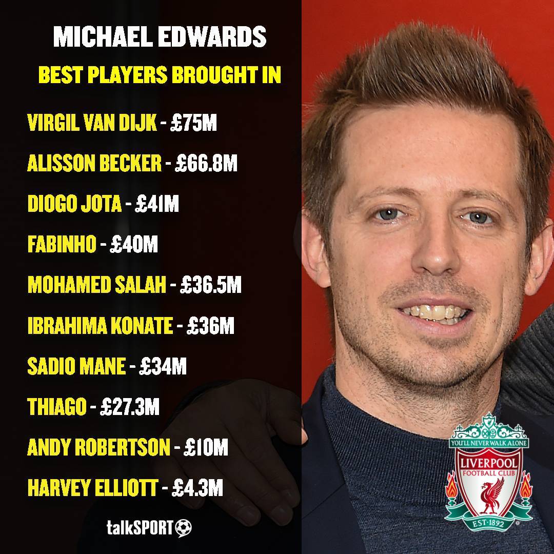 Michael Edwards' record speaks for itself. 👏