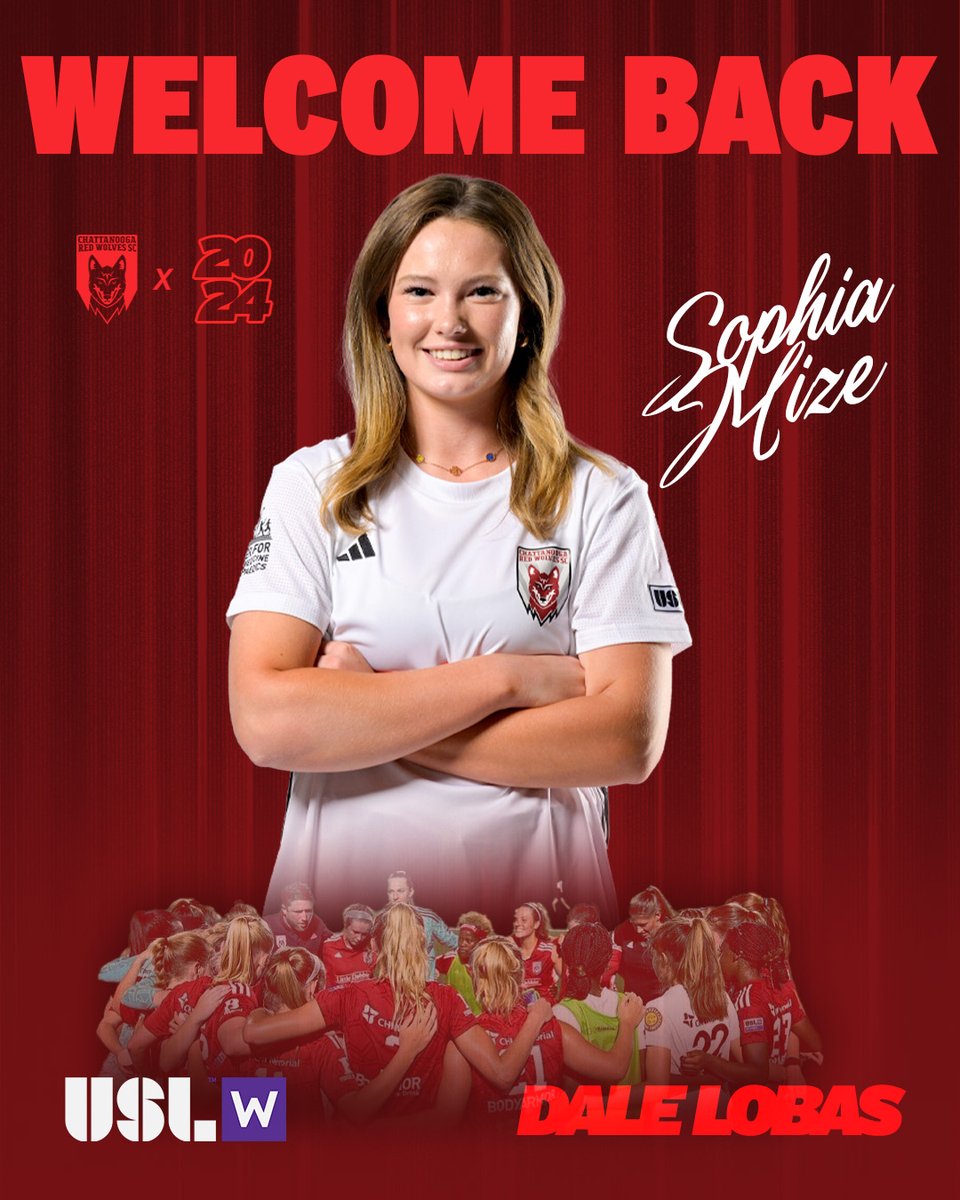 ladyredwolves's tweet photo. We are excited to Welcome Back Academy Product Sophia Mize to the 2024 @USLWLeague roster!

Sophia made six appearances in 2023 and has played for the Lady Red Wolves and the academy since 2022 👏

ᴘᴇɴᴅɪɴɢ ʟᴇᴀɢᴜᴇ ᴀɴᴅ ꜰᴇᴅᴇʀᴀᴛɪᴏɴ ᴀᴘᴘʀᴏᴠᴀʟ 

#DaleLobas 🔴🐺 https://t.co/1QWjzCkinw