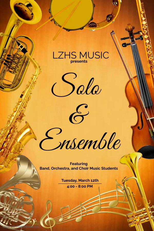 Good luck to all the performing students tonight! @lzhschoir @lzhsorchestra