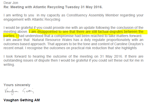 Vaughan Gething lobbied regulators on behalf of a company that later donated £200k to his campaign.

This has been a revealed in a series of letters released by Natural Resources Wales.

Let's breakdown what happened.

[Thread]