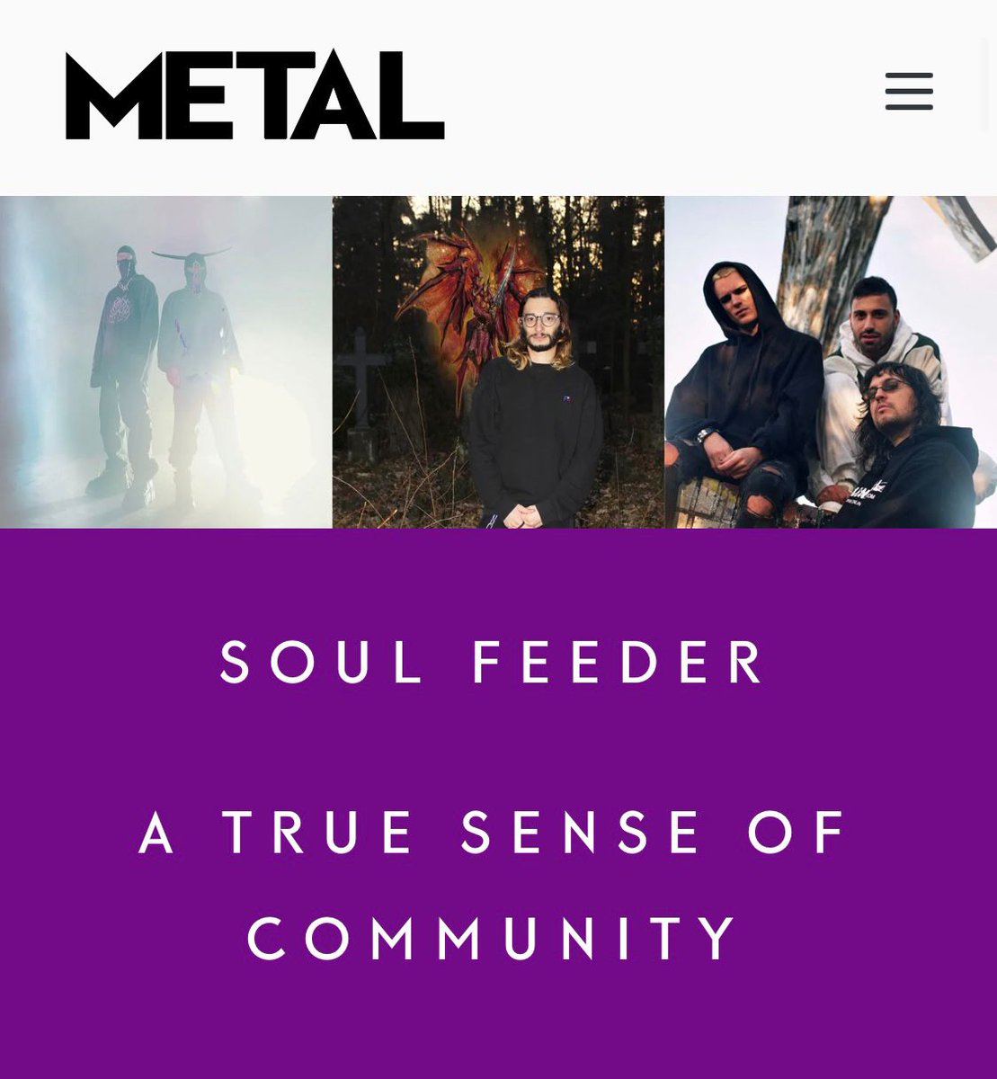Last November we had the pleasure of answering a few questions from the lovely Artur Cross who asked us about the origins of Soul Feeder, our plans for the future, our relationship with the present club scene. full article on <a href="/Metal_Magazine/">METAL MAGAZINE</a> website. Link in bio ✨