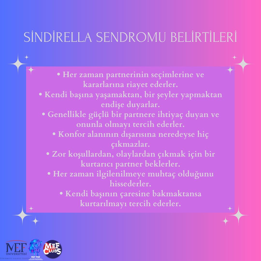 pdrmef's tweet photo. Herkese merhaba! Bugün sizlere Sindirella Sendromu'nu anlatmaya çalıştık 👸🏼. Keyifli okumalar dileriz 🤩!
.
.
.
#mefpdr #sindirellasendromu #mefüniversitesi https://t.co/Esmc4a7RCU