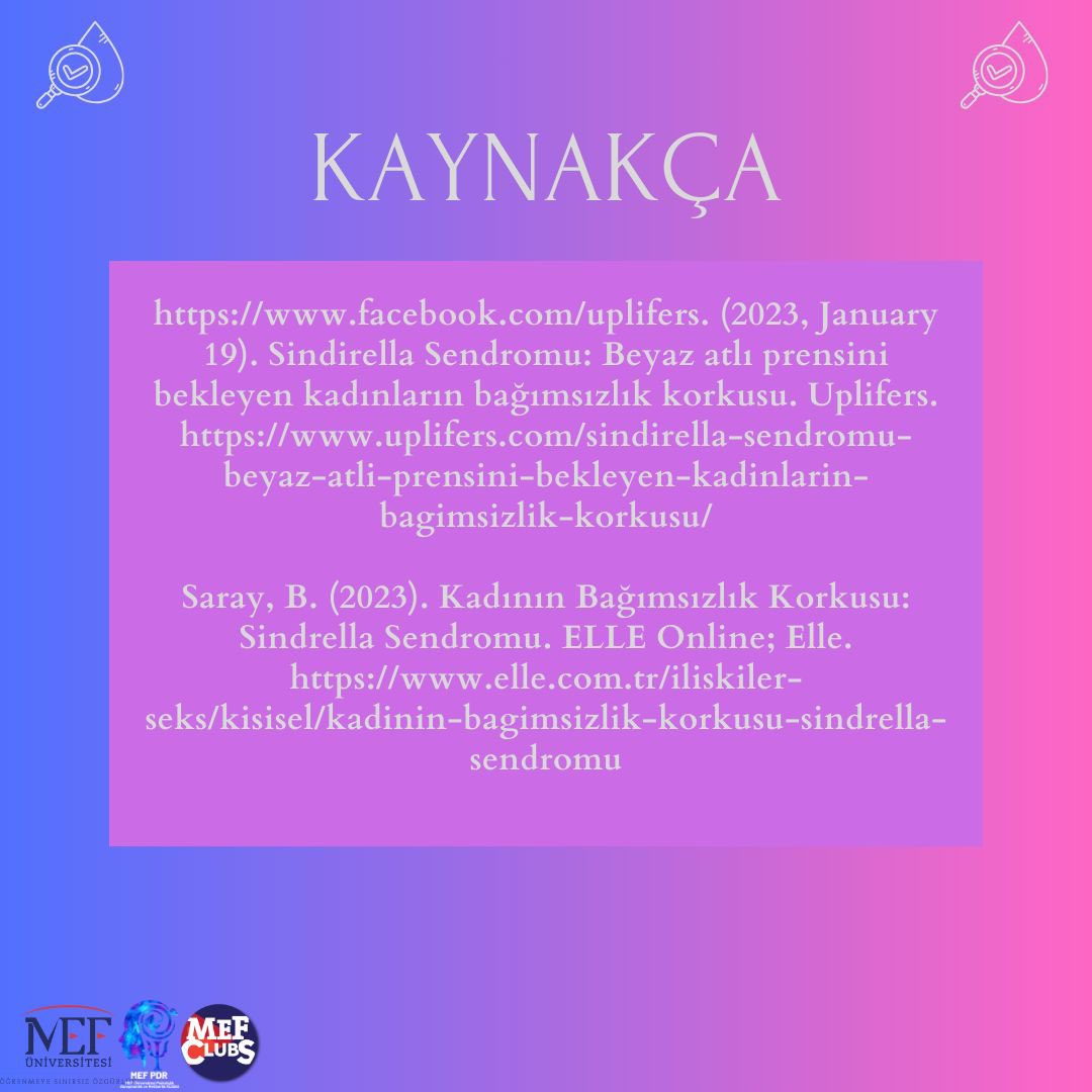 pdrmef's tweet photo. Herkese merhaba! Bugün sizlere Sindirella Sendromu'nu anlatmaya çalıştık 👸🏼. Keyifli okumalar dileriz 🤩!
.
.
.
#mefpdr #sindirellasendromu #mefüniversitesi https://t.co/Esmc4a7RCU