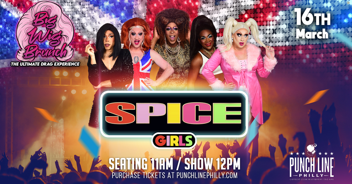 THIS SATURDAY ➡️ Spice Girls Big Wig Brunch 💋🎤 Spice up your life this weekend 🌟 Join us for a nostalgic journey back to the ‘90s! Get March 16th tickets at livemu.sc/3TyyE6f 🎟️