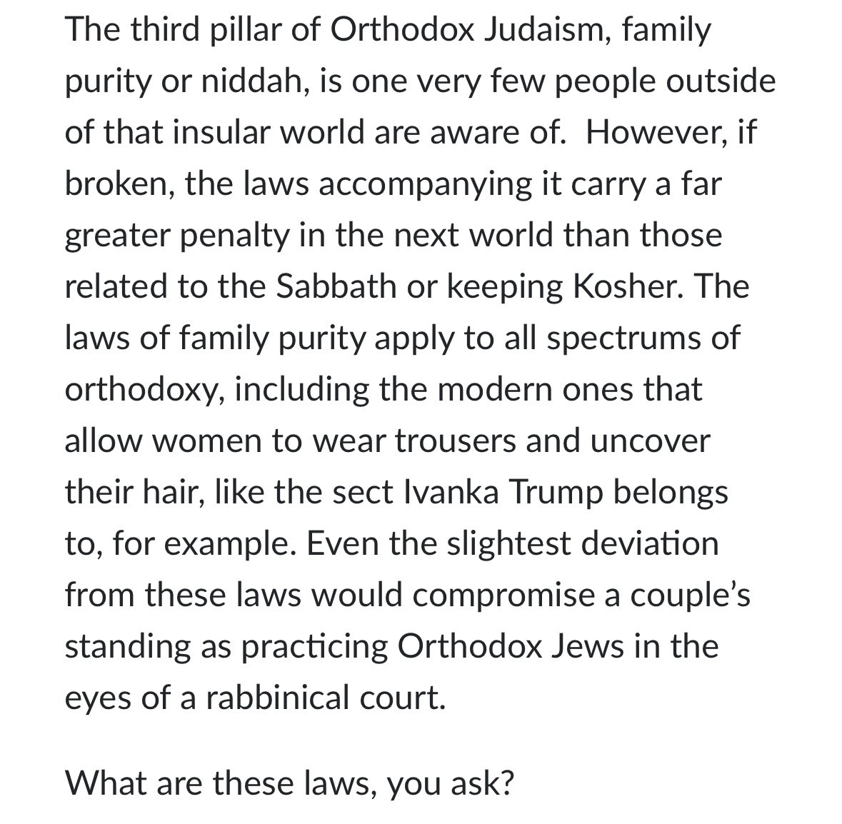 realstewpeters's tweet photo. 🚨Jewish Law Requires Women to Take Their Dirty Panties to a Rabbi for INSPECTION 🕵🏻‍♂️

NIDDAH: Jewish laws of family purity that revolve around the color of a woman’s vaginal discharge. ✡️👙

Rabbis are LITERALLY panty sniffers, BY LAW! https://t.co/w9TFHcjsLl