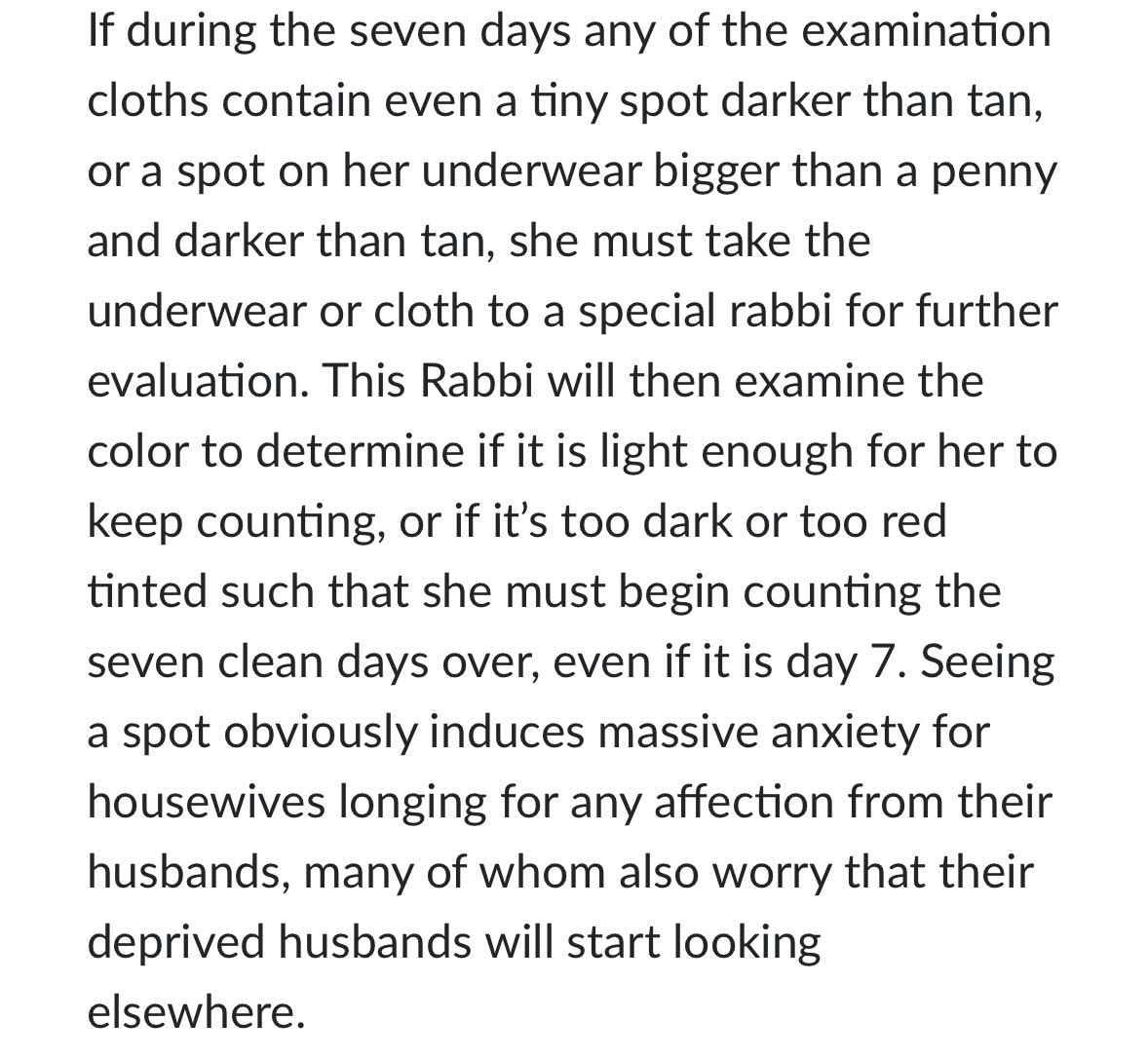 realstewpeters's tweet photo. 🚨Jewish Law Requires Women to Take Their Dirty Panties to a Rabbi for INSPECTION 🕵🏻‍♂️

NIDDAH: Jewish laws of family purity that revolve around the color of a woman’s vaginal discharge. ✡️👙

Rabbis are LITERALLY panty sniffers, BY LAW! https://t.co/w9TFHcjsLl