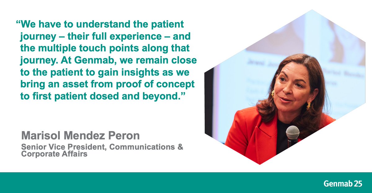 At Genmab, our core purpose is to improve the lives of patients. At @SXSW, Marisol Mendez Peron, SVP Communications & Corporate Affairs, shared insights on partnering with patients and their communities to shape the future of cancer treatment. #SXSW2024 #InspiredByPatients