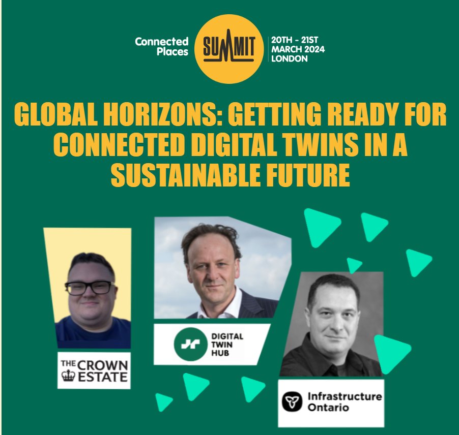 Join the DT Hub's @jpeanderson with @gordreynolds @InfraOntario and Matt Mason @TheCrownEstate for a dive into digital twins in Europe and North America, their impact on global challenges #climatechange #infrastructuredecay. Online: 21 March 12.40pm lnkd.in/euSVFX-v