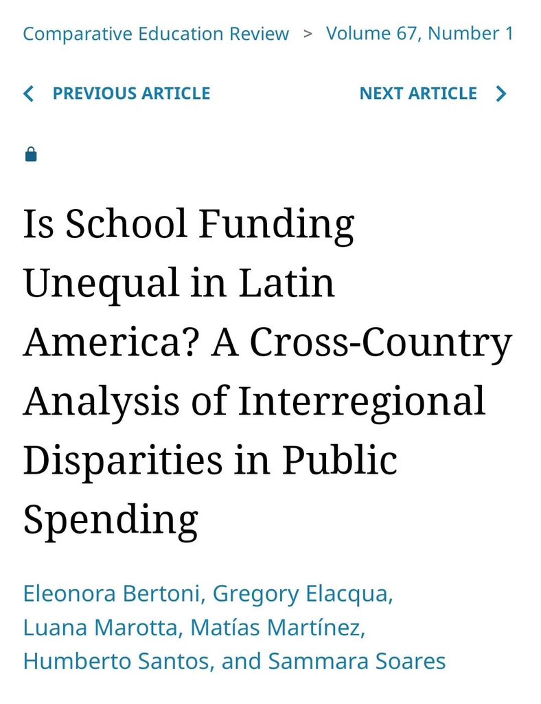 Gregory Elacqua (@gregoryelacqua) on Twitter photo Orgulloso de que nuestro artículo sobre el gasto educativo desigual en América Latina haya sido galardonado como el mejor artículo en @CER en 2023 por la innovación en la recolección de datos entre países. Con <a href="/MarottaLuana/">Luana Marotta</a> <a href="/SantosMHumberto/">Humberto Santos</a> <a href="/ele_bertoni/">Eleonora Bertoni</a> mati financiado x <a href="/el_BID/">Banco Interamericano de Desarrollo</a> Orgulloso de que nuestro artículo sobre el gasto educativo desigual en América Latina haya sido galardonado como el mejor artículo en @CER en 2023 por la innovación en la recolección de datos entre países. Con <a href="/MarottaLuana/">Luana Marotta</a> <a href="/SantosMHumberto/">Humberto Santos</a> <a href="/ele_bertoni/">Eleonora Bertoni</a> mati financiado x <a href="/el_BID/">Banco Interamericano de Desarrollo</a>