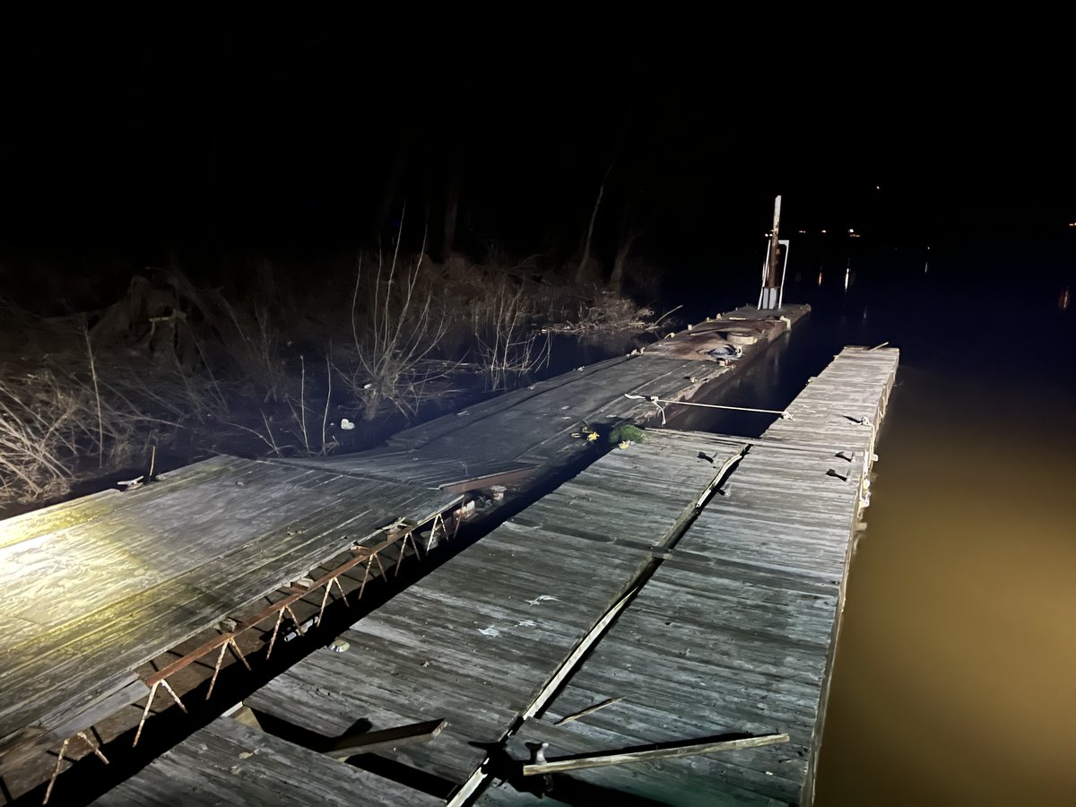 Release for dispatched detail for Barge/ Dock Adrift on Ohio River.