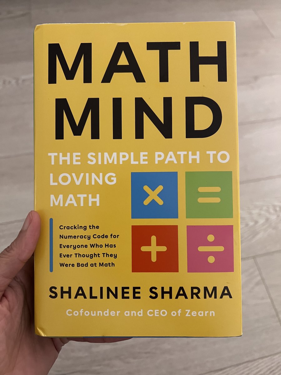 I’m thrilled to announce my new book, Math Mind: The Simple Path to Loving Math! I hope it will change the way you think about math learning and teaching. (1/5)