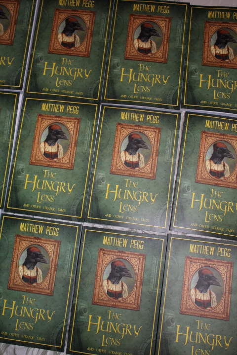 Just had print copies of our new book by <a href="/mattnpegg/">Matthew Pegg</a>  Looking great.  Out this Friday (March 15th). Still time to preorder here with a discount: bit.ly/HungryLens
#mantlelanepress #horrorstory #fairytale #shortstories
