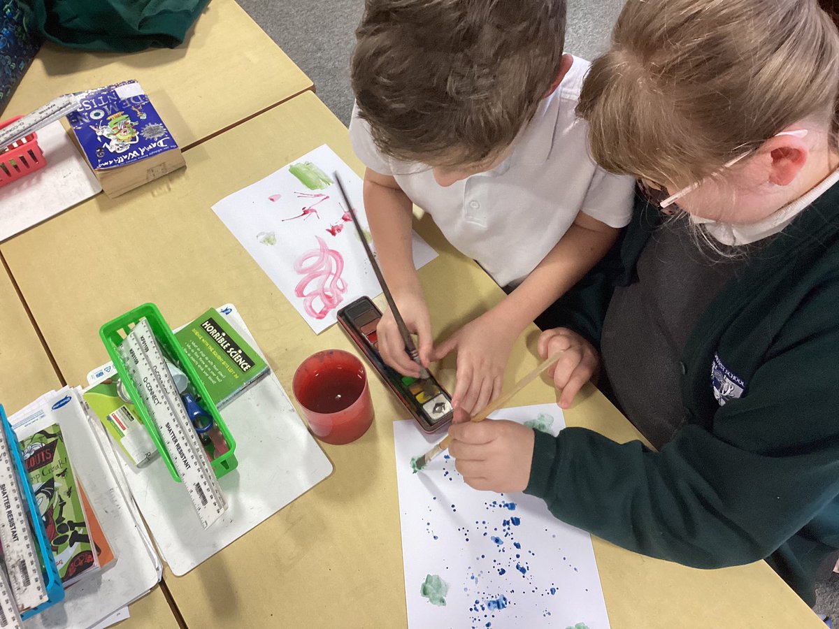 PenshurstSchool's tweet photo. Art Club is making waves with their watercolor experimentation! π¨π§ From blending to washes, they're diving into a sea of creativity! Stay tuned for what we create next week! #WatercolorMagic #ArtisticExploration #CreativityFlowing https://t.co/joqg0B9N2J