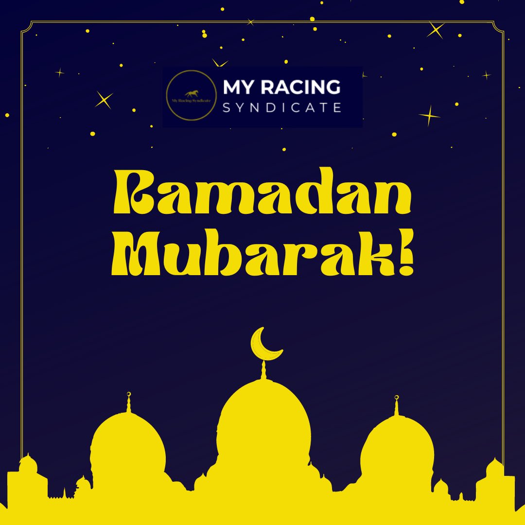 myracingsyndica's tweet photo. Wishing you and your family a joyous and blessed month of Ramadan from My Racing Syndicate.

#Ramadan #festival #myracingsyndicate https://t.co/iDAjWnoEsr