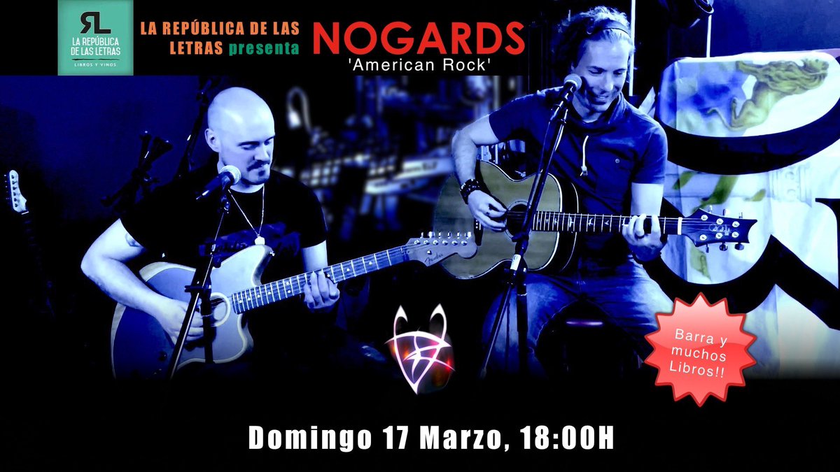 NogardErif's tweet photo. Tocamos en acústico este domingo 17/03, a las 18h, en formato #TinyDesk en #Cordoba. Vente a vernos!! #rockmusic #acustico https://t.co/t2k4iUuRAD
