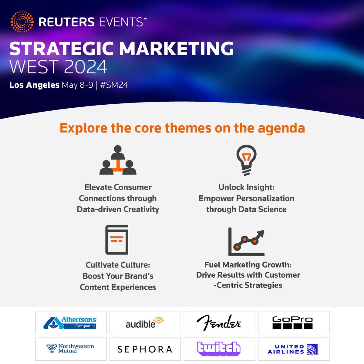 💥 Dive into AI-driven marketing at Reuters Events: Strategic Marketing West 2024 (May 8-9, LA). Uncover strategies for mass personalization, data management, and disruptive tech. Join 250+ global marketing leaders for unparalleled insights: bitly.ws/3f37r
