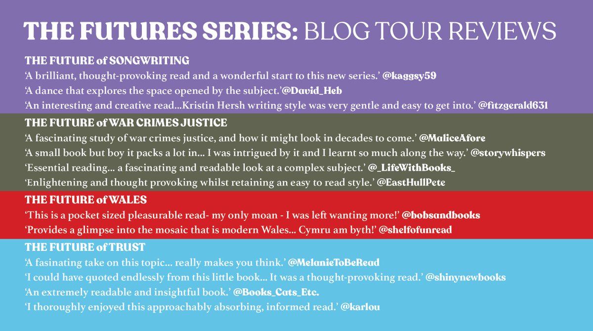 Such thoughtful #blogtour reviews helped launch our #FUTURES series with a bang, thanks to you all! @kaggsy59 @David_Heb @fitzgerald631 @MaliceAfore @storywhispers @_LifeWithBooks_ @EastHullPete @bobsandbooks @shelfofunread @MelanieToBeRead @shinynewbooks @Books_Cats_Etc @karlou