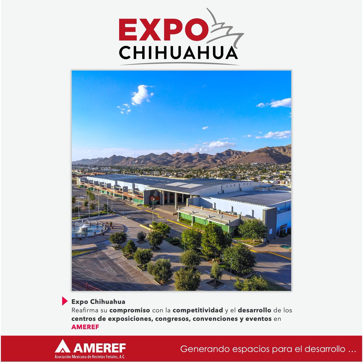 Expo Chihuahua en el 2024 sigue haciendo equipo dentro de AMEREF: la comunidad de los más importantes especialistas en la gestión de centros de exposiciones, congresos, convenciones y eventos. #AMEREF #comir #Recintos #recintosferiales # Chihuahua Buró de Convenciones - OCV