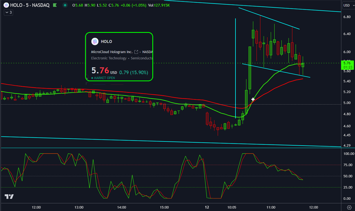 KushMansPicks's tweet photo. $HOLO now a bull flag pattern..

#LetsGoHOLO https://t.co/c7CgZeikVR
