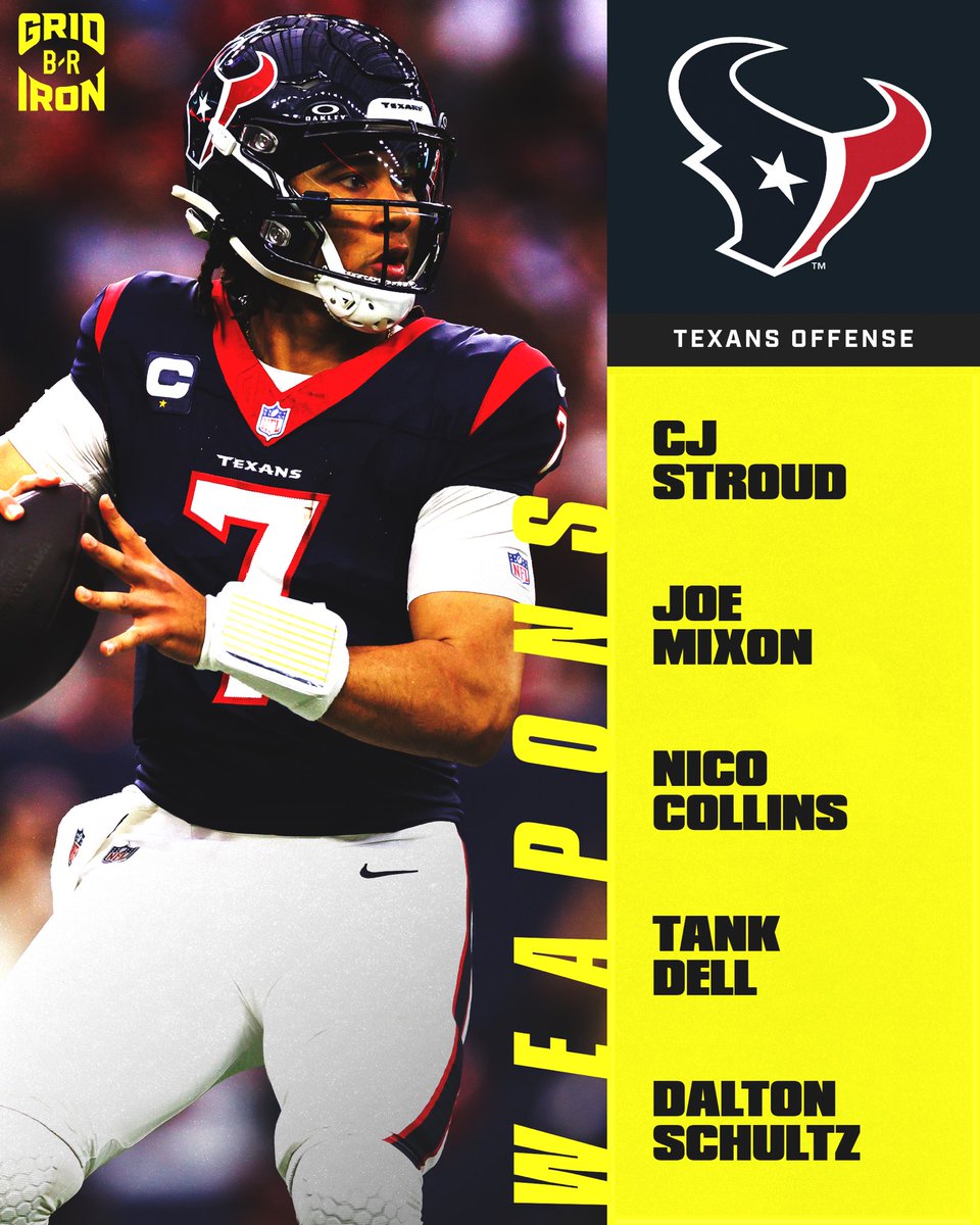 brgridiron's tweet photo. The new-look Texans offense 🔥 https://t.co/fxkbM3g2wS