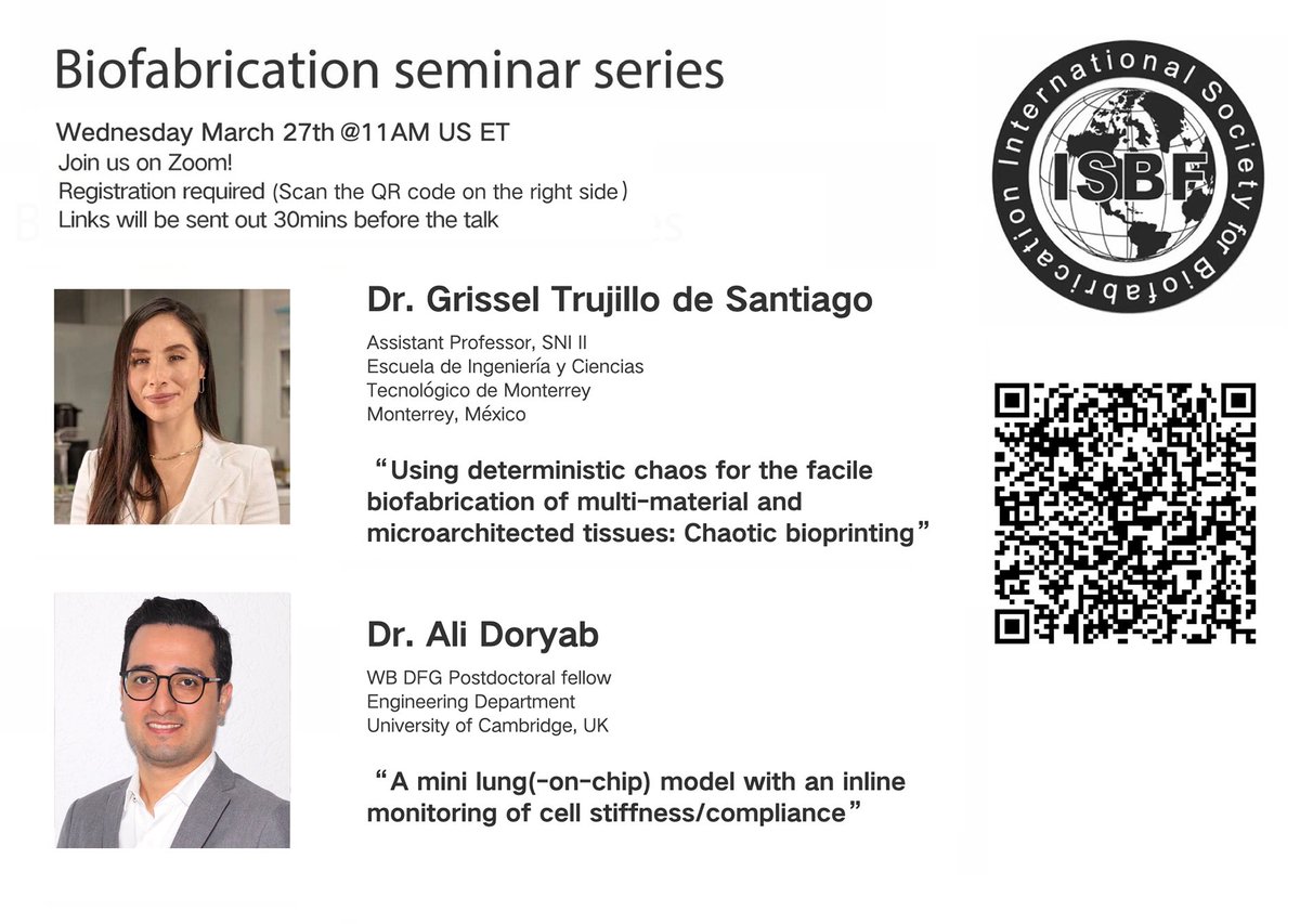 Our next webinar is featuring 2 rising stars @AliDoryab @GrissSantiago. Join us on the 27th of March 11am US ET, scan the QR code to register for the link