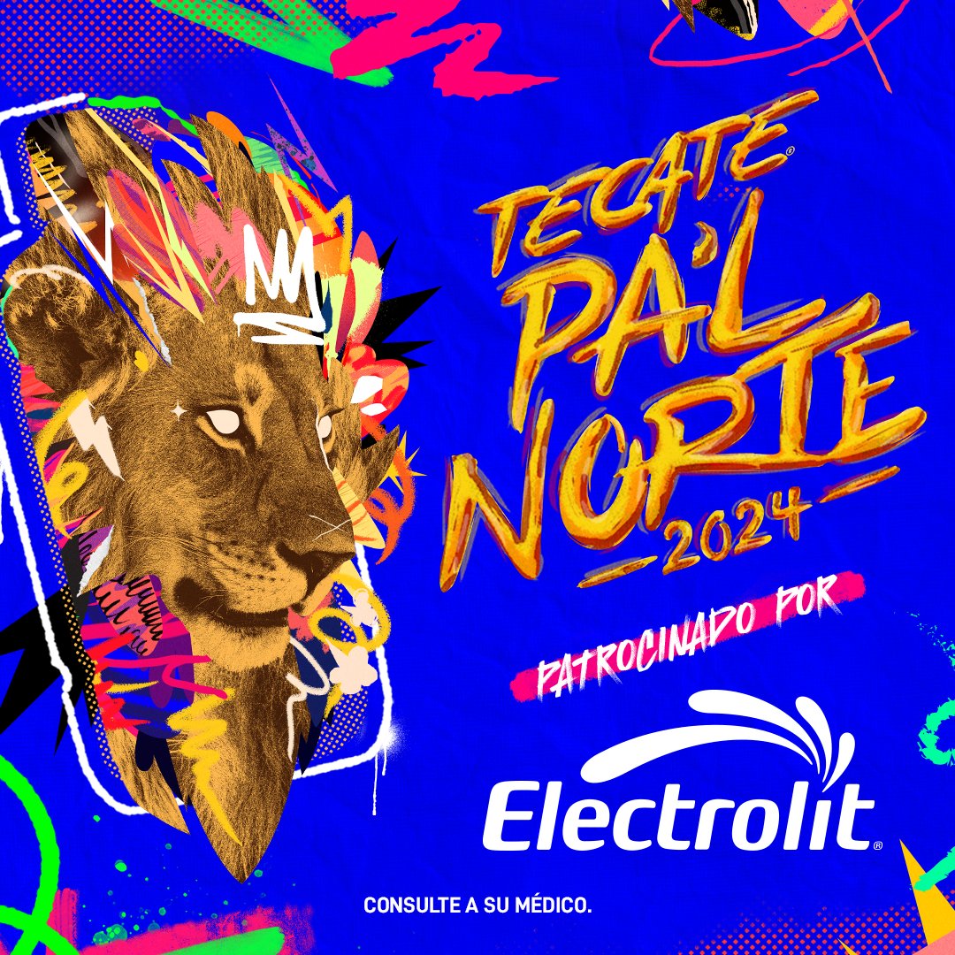 ¡Llegó la hora! Actívate con Electrolit y @TecatePalNorte 🦁 Nos vemos en Monterrey este 29, 30 y 31 de marzo para darlo todo en cada escenario y recuperar la energía con tu suero rehidratante favorito. ¡Qué emoción! ¿A quiénes vemos por allá? 👀
